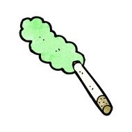 cartoon marijuana cigarette N25