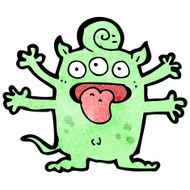 cartoon crazy monster N56