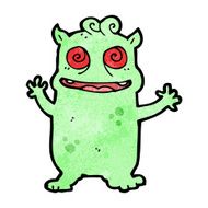 cartoon crazy monster N58