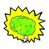 glowing brain cartoon N7
