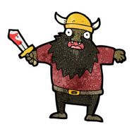 cartoon medieval warrior N4