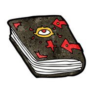 cartoon magic spell book N46
