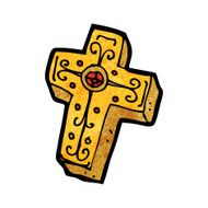 cartoon crucifix cross N2