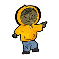 cartoon boy in hooded top pointing N3