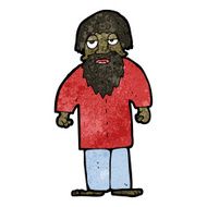 cartoon bearded man N86