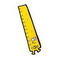 measuring ruler cartoon character N7