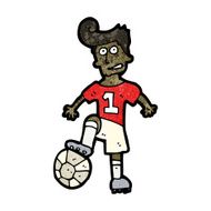 Cartoon Soccer Player N28