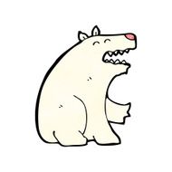Cartoon Polar Bear N140