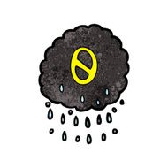 cartoon raincloud with number zero N3