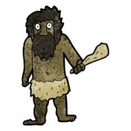 cartoon cave man N10