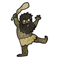 cartoon cave man N11