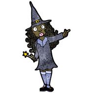 Cartoon witch girl N13