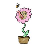 cartoon funny flower N6