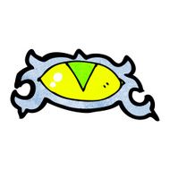 cartoon mystic eye symbol N31