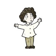 cartoon worried man N160