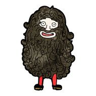 cartoon bearded man N87