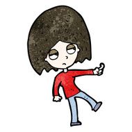 cartoon gesturing woman N2