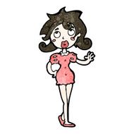 cartoon pretty woman N424