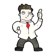 cartoon confident man N26