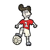 Cartoon Soccer Player N29