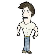 carton muscular man N2