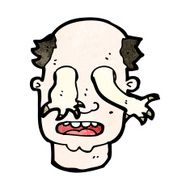cartoon man possessed by ghosts N3