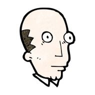 cartoon staring man N50