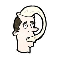 cartoon man eating his words N4