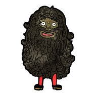 cartoon bearded man N88