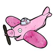 cartoon propeller plane N3