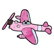 cartoon propeller plane N4