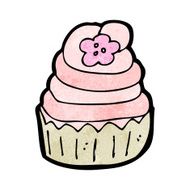 cartoon cupcake N224