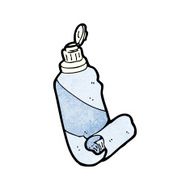 cartoon toothpaste in tube