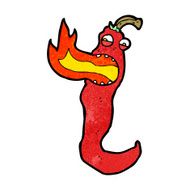 fire breathing chili cartoon