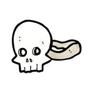 cartoon skull mask N33