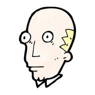 cartoon staring man N51