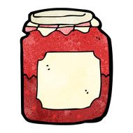 Cartoon Jam Jar N22