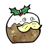 christmas pudding cartoon character N18