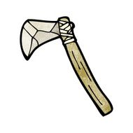 cartoon stone axe N5