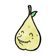 cartoon pear character N2