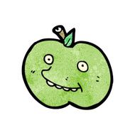 funny apple cartoon character N4
