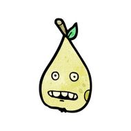 cartoon pear character N3