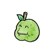funny apple cartoon character N5