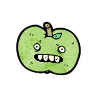 funny apple cartoon character N6