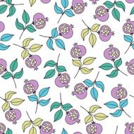 Berries seamless pattern N2