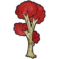 cartoon tree in fall N16