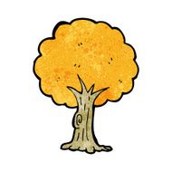 cartoon tree in fall N20