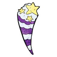 shooting star design element