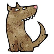 cartoon little dog N152