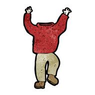 cartoon headless man N13
